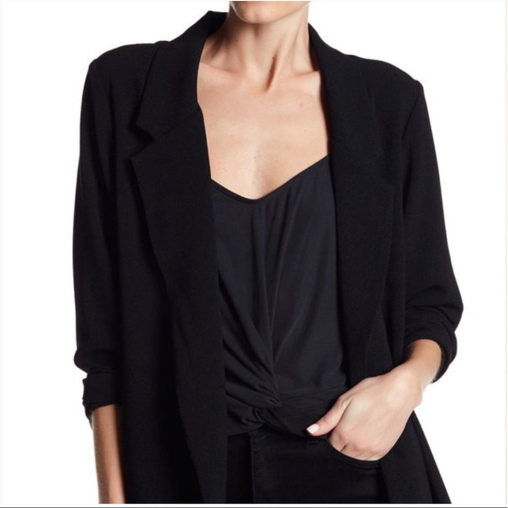 Lush polyester black blazer.